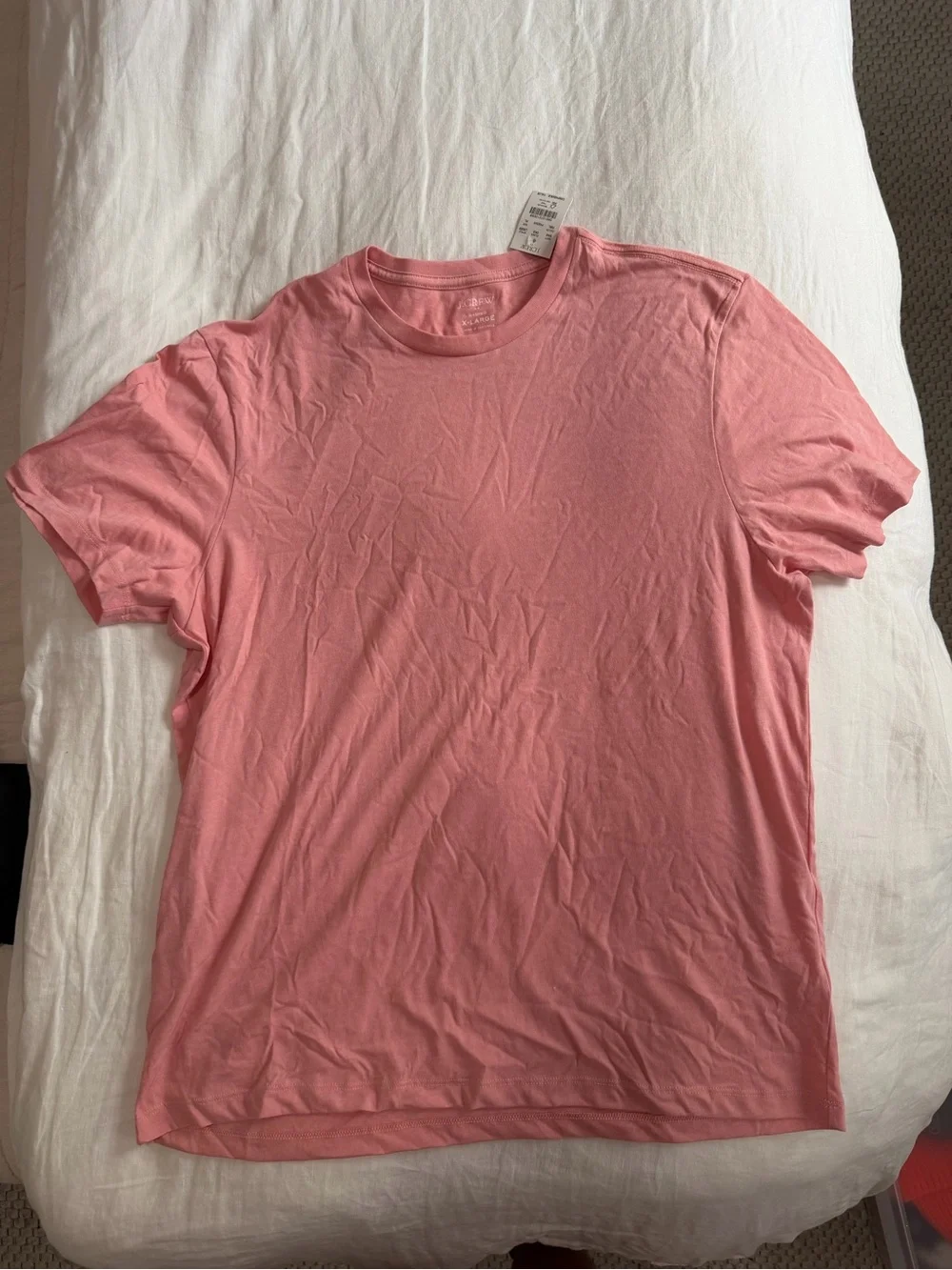 J. Crew Men's Crewneck Tee in Dusty Pink